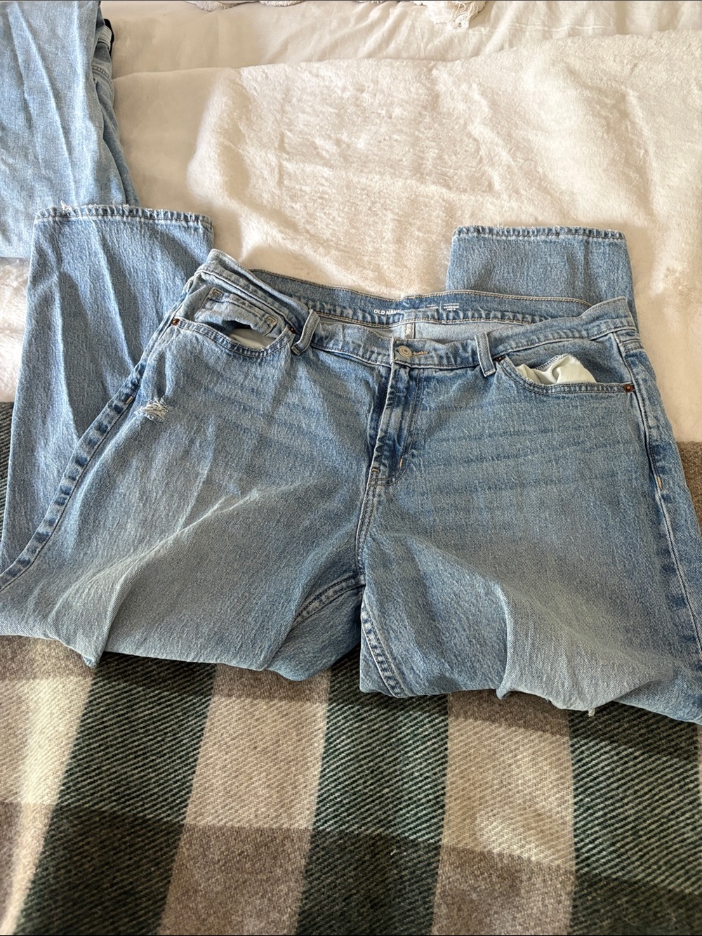 Old Navy Light Blue Straight Leg Jeans